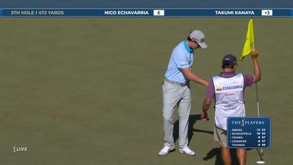Nico Echavarria | Round 3 | 5th hole | Shot 5 | 2026 THE PLAYERS
