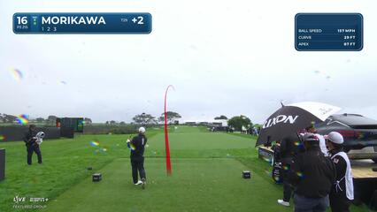 Collin Morikawa | Round 1 | 16th hole | Shot 1 | 2025 Genesis