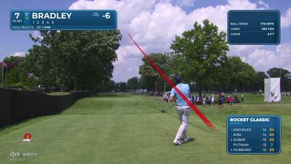 Keegan Bradley | Round 2 | 7th hole | Shot 1 | 2025 Rocket Classic