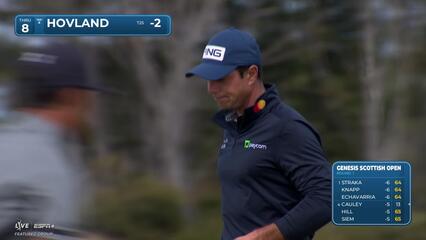 Viktor Hovland | Round 1 | 8th hole | Shot 4 | 2025 Genesis Scottish Open