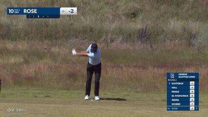 Justin Rose | Round 3 | 10th hole | Shot 3 | 2025 Genesis Scottish Open
