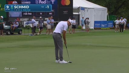 Matti Schmid | Round 1 | 9th hole | Shot 4 | 2025 Wyndham