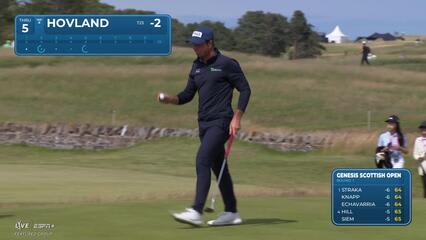 Viktor Hovland | Round 1 | 5th hole | Shot 3 | 2025 Genesis Scottish Open