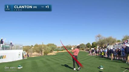 Luke Clanton | Round 1 | 1st hole | Shot 1 | 2025 WM Phoenix Open