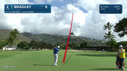 Keegan Bradley | Round 1 | 2nd hole | Shot 2 | 2025 Sony Open