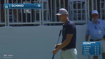 Matti Schmid | Round 3 | 13th hole | Shot 3 | 2025 Charles Schwab