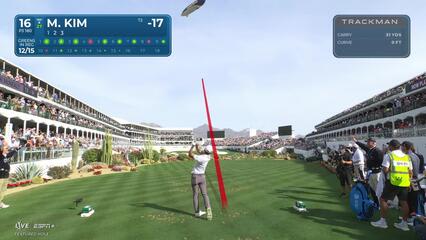 Michael Kim | Round 4 | 16th hole | Shot 1 | 2025 WM Phoenix Open