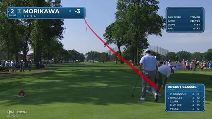 Collin Morikawa | Round 1 | 2nd hole | Shot 1 | 2025 Rocket Classic