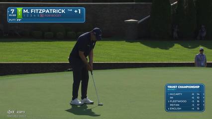 Matt Fitzpatrick | Round 1 | 7th hole | Shot 6 | 2026 Truist Championship
