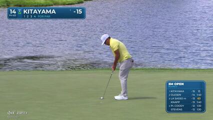 Kurt Kitayama | Round 3 | 14th hole | Shot 4 | 2025 3M Open