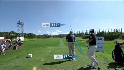 Harry Hall | Round 4 | 14th hole | Shot 1 | 2025 The Sentry