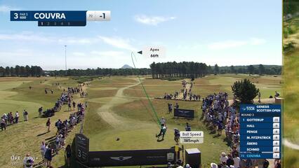 Martin Couvra | Round 3 | 3rd hole | Shot 1 | 2025 Genesis Scottish Open