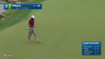 Tony Finau | Round 1 | 18th hole | Shot 4 | 2026 Valero