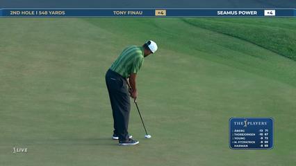 Tony Finau | Round 4 | 2nd hole | Shot 4 | 2026 THE PLAYERS