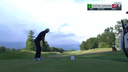 Dustin Johnson | 2020 THE NORTHERN TRUST | Round 4 | 15th hole | Shot 1