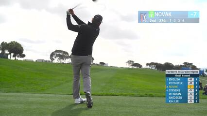 Andrew Novak | Round 4 | 2nd hole | Shot 1 | 2025 Farmers