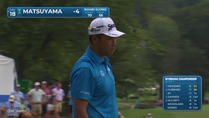 Hideki Matsuyama | Round 2 | 9th hole | Shot 4 | 2025 Wyndham