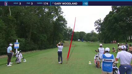 Gary Woodland | Round 3 | 3rd hole | Shot 1 | 2025 Wyndham