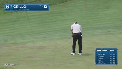 Emiliano Grillo | Round 3 | 14th hole | Shot 4 | 2025 John Deere