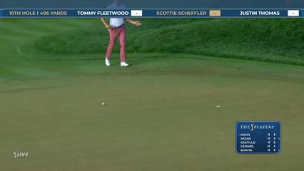 Scottie Scheffler | Round 1 | 10th hole | Shot 4 | 2026 THE PLAYERS