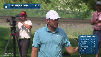Scottie Scheffler | Round 4 | 13th hole | Shot 4 | 2025 Travelers