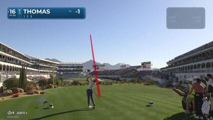 Justin Thomas | Round 1 | 16th hole | Shot 1 | 2025 WM Phoenix Open