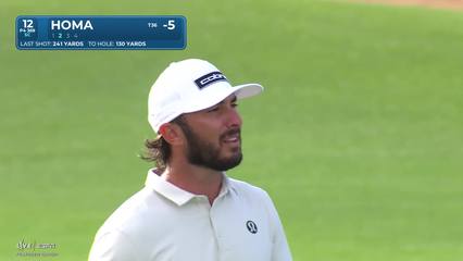 Max Homa | Round 1 | 12th hole | Shot 2 | 2026 The American Express