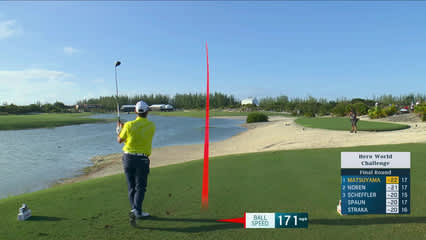Hideki Matsuyama | Round 4 | 18th hole | Shot 1 | 2025 Hero World Challenge