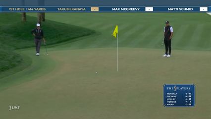 Takumi Kanaya | Round 1 | 1st hole | Shot 4 | 2026 THE PLAYERS