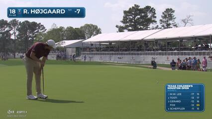 Rasmus Højgaard | Round 3 | 18th hole | Shot 4 | 2025 Houston Open