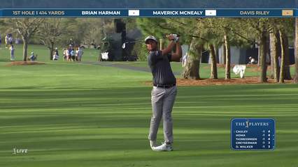 Davis Riley | Round 1 | 1st hole | Shot 2 | 2026 THE PLAYERS