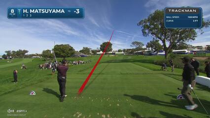 Hideki Matsuyama | Round 1 | 8th hole | Shot 1 | 2025 Farmers