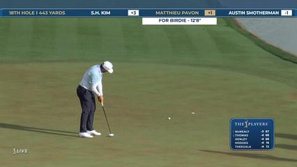 Matthieu Pavon | Round 1 | 18th hole | Shot 4 | 2026 THE PLAYERS