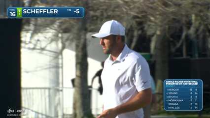 Scottie Scheffler | Round 3 | 16th hole | Shot 4 | 2026 Arnold Palmer