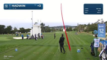 Adam Hadwin | Round 2 | 12th hole | Shot 1 | 2025 AT&T Pebble Beach