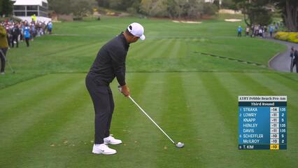 Tom Kim | Round 3 | 1st hole | Shot 1 | 2025 AT&T Pebble Beach