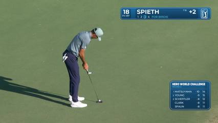 Jordan Spieth | Round 2 | 18th hole | Shot 3 | 2025 Hero World Challenge