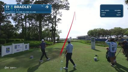 Keegan Bradley | Round 4 | 17th hole | Shot 1 | 2025 RBC Heritage