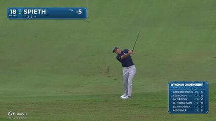 Jordan Spieth | Round 3 | 18th hole | Shot 2 | 2025 Wyndham