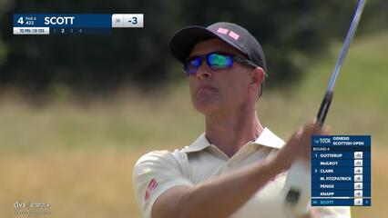 Adam Scott | Round 4 | 4th hole | Shot 2 | 2025 Genesis Scottish Open