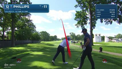 Chandler Phillips | Round 3 | 12th hole | Shot 1 | 2025 Rocket Classic