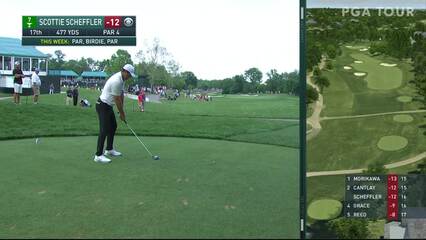 Scottie Scheffler | 2021 the Memorial | Round 4 | 17th hole | Shot 1