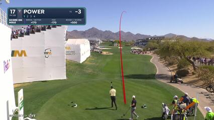 Seamus Power | Round 1 | 17th hole | Shot 1 | 2025 WM Phoenix Open