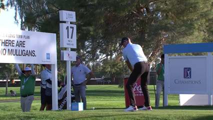 Stewart Cink | Round 2 | 17th hole | Shot 1 | 2025 Charles Schwab