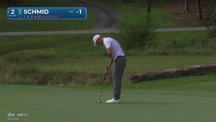 Matti Schmid | Round 1 | 2nd hole | Shot 5 | 2025 Wyndham