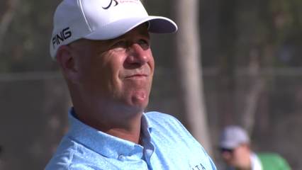 Stewart Cink | Round 4 | 9th hole | Shot 2 | 2025 Charles Schwab