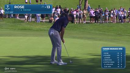 Justin Rose | Round 2 | 7th hole | Shot 4 | 2026 Farmers