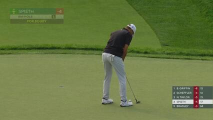 Jordan Spieth | Round 3 | 18th hole | Shot 5 | 2025 the Memorial