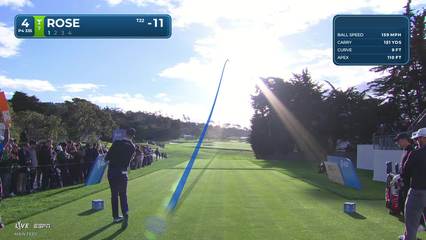 Justin Rose | Round 4 | 4th hole | Shot 1 | 2026 AT&T Pebble Beach