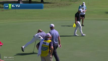 Kevin Yu | Round 1 | 4th hole | Shot 2 | 2025 Sanderson Farms